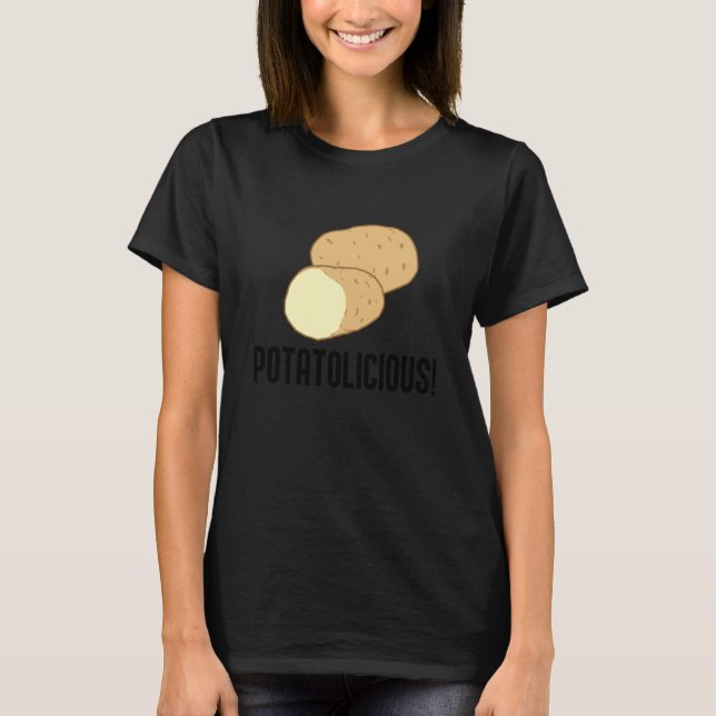 Potatolicious Cute Potato Hobby Chef Food T-Shirt (Front)