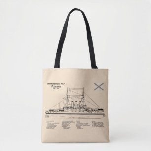 Potemkin - Ship Blueprint Plans SD Tote Bag