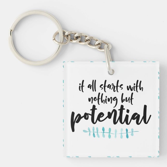 Potential Quote Key Ring (Front)