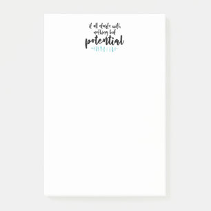 Potential Quote Post-it Notes