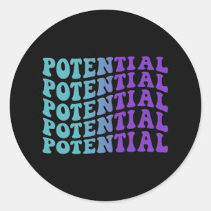 Potential Suicide Prevention Depression Awareness Classic Round Sticker