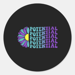Potential Suicide Prevention Depression Awareness  Classic Round Sticker