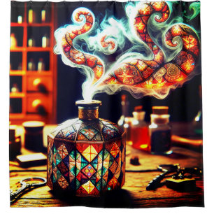 Potion Art Shower Curtain