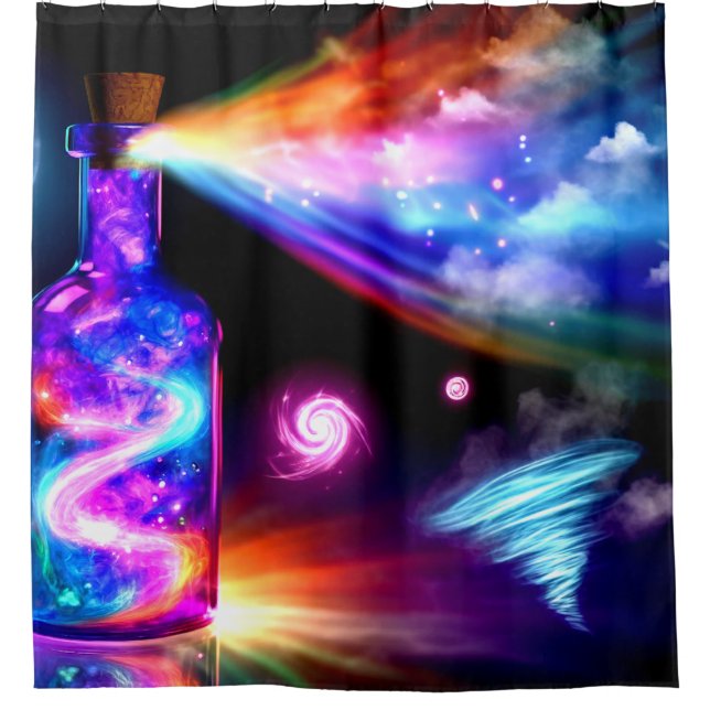 Potion Artwork Shower Curtain (Front)