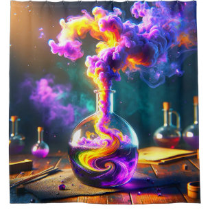 Potion Artwork Shower Curtain
