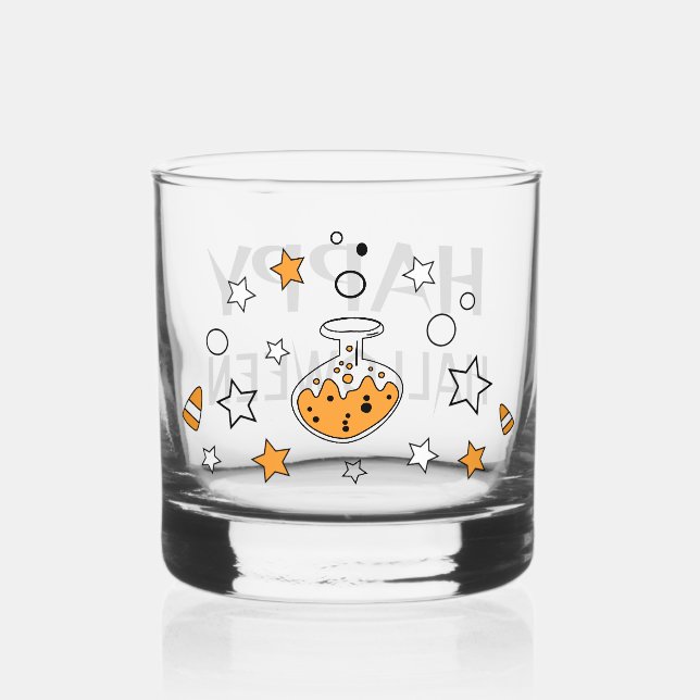 potion bottle brew doodle whiskey glass (Front)