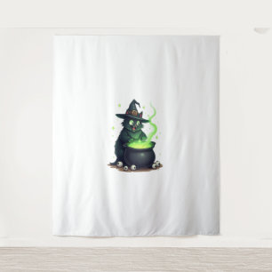 Potion-Brewing Cat Tapestry