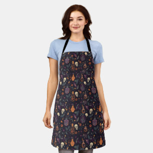 Potion Making Apron ft. Skulls & Potion Bottles