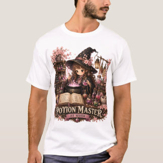 Potion Master At Work Cute Fantasy Witch T-Shirt