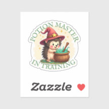 Potion Master in Training – Cute Hedgehog Sticker