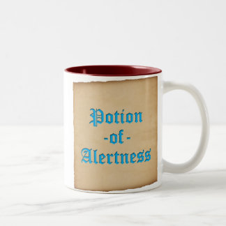 Potion of Alertness Mug (Old English, Parchment)