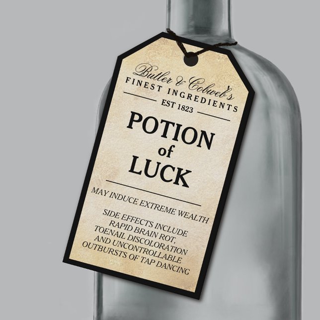 Potion of luck Halloween apothecary tag (Creator Uploaded)