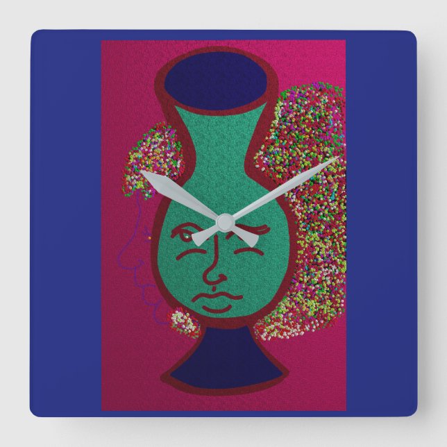 Potion of Time In A Bottle Square Wall Clock (Front)