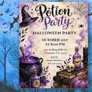 Potion Party Halloween Party Celebration Invitation