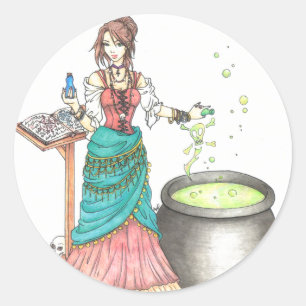Potions Mistress Classic Round Sticker