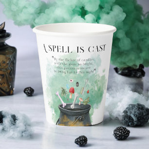 Potions, Spells & Magic Witches Cauldron Halloween Paper Cups