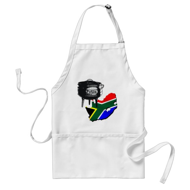 Potjiekos lovers South African flag gifts Standard Apron (Front)