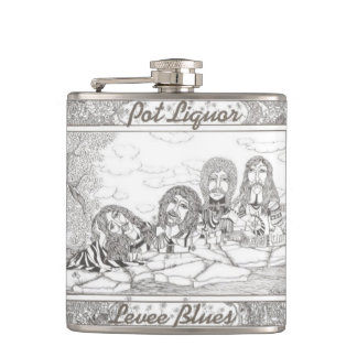 Potliquor Levee Blues Album Art Hip Flask