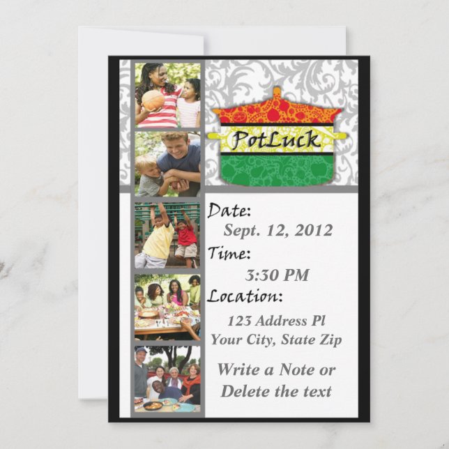 PotLuck Invitation (Front)