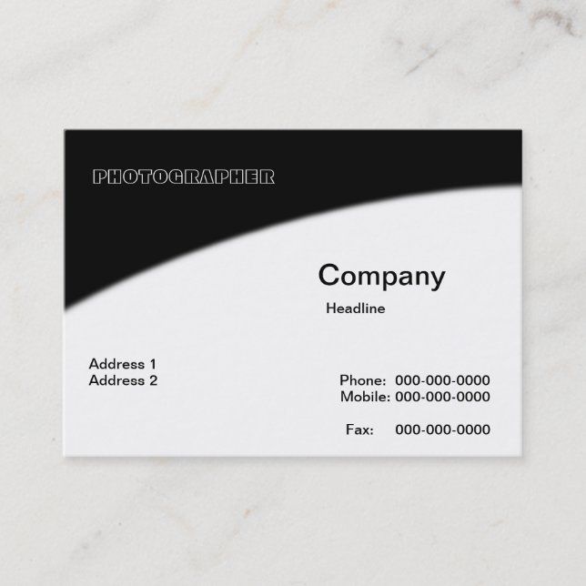 Potographer Business Card (Front)