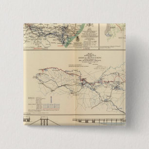 Potomac Army operations 15 Cm Square Badge