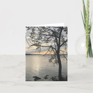 Potomac River in Autumn Note Card 
