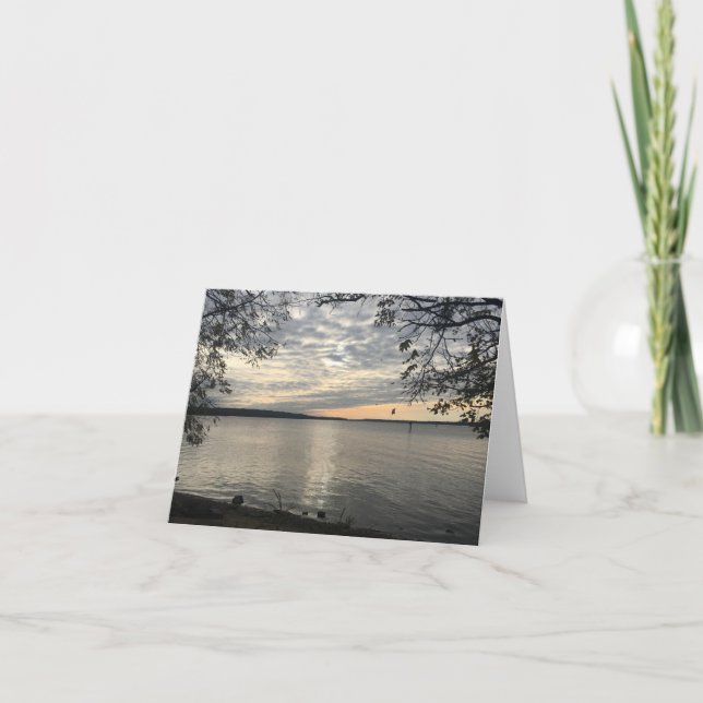 Potomac River Sunset Note Card (Front)