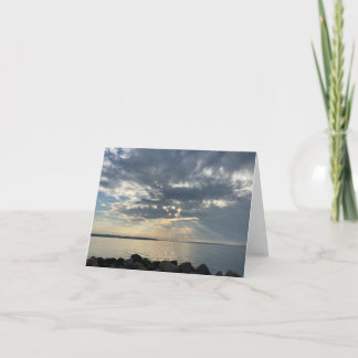 Potowomut Beach Rhode Island Thank You Card