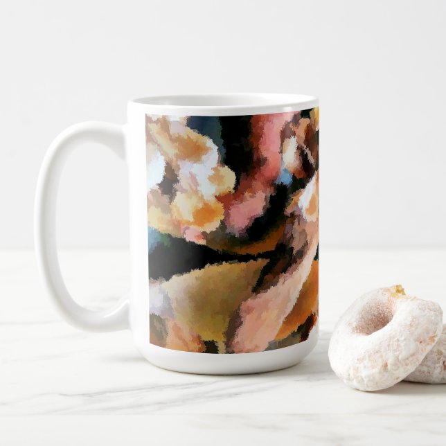 POTPOURI FLOWERS COFFEE MUG (With Donut)