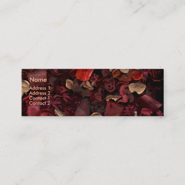 Potpourri (1) mini business card (Front)