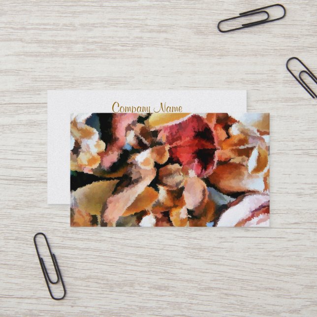 POTPOURRI FLOWERS BUSINESS CARD (Front/Back In Situ)