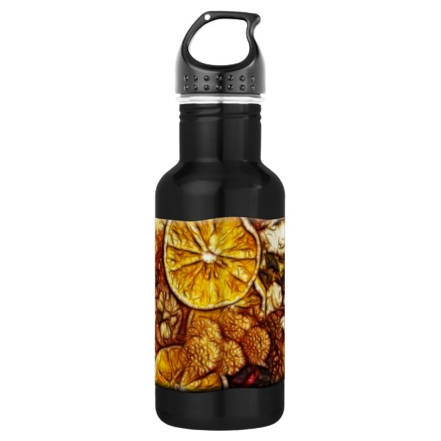 Potpourri Oranges Fractal 532 Ml Water Bottle (Front)