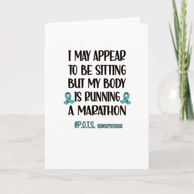 POTS Awareness Month Postural Tachycardia Syndrome Card (Front)