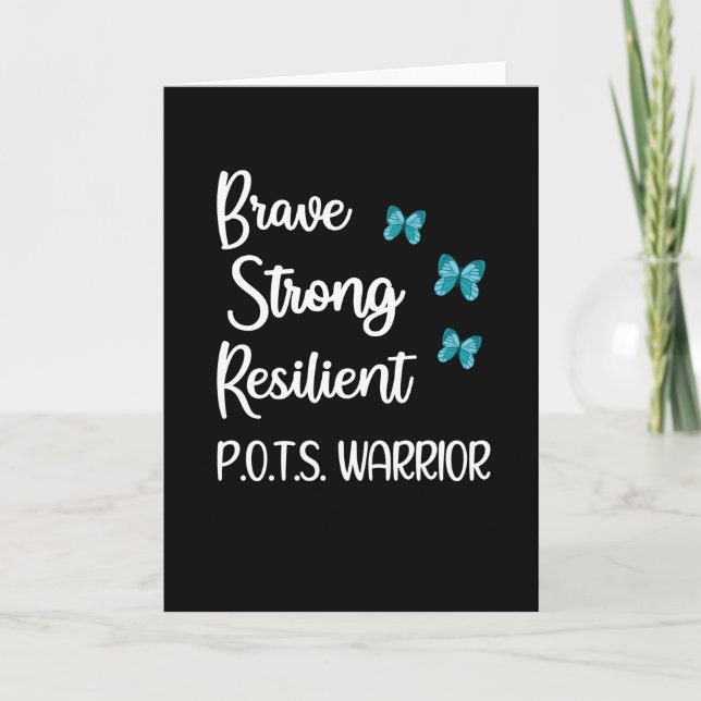 POTS Awareness Month Postural Tachycardia Syndrome Card (Front)