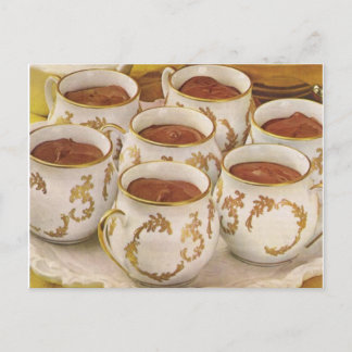 Pots de Creme Recipe Postcard