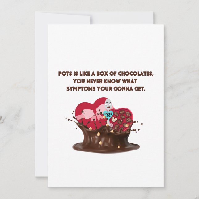 Pots Is Like A Box Of Chocolates Holiday Card (Front)