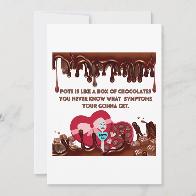 Pots Is Like A Box Of Chocolates Invitation (Front)