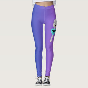 Pots Is So Tachy Purple & Blue Ombre Leggings