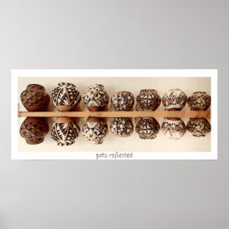 Pots Reflected, poster