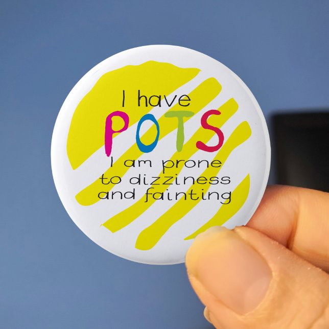 POTS syndrome awareness pin badge (Creator Uploaded)