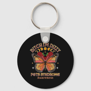 Pots Warrior Btch Im Dizzy Pots Syndrome Awareness Key Ring