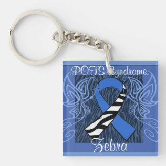 "POTS Zebra" Keychain