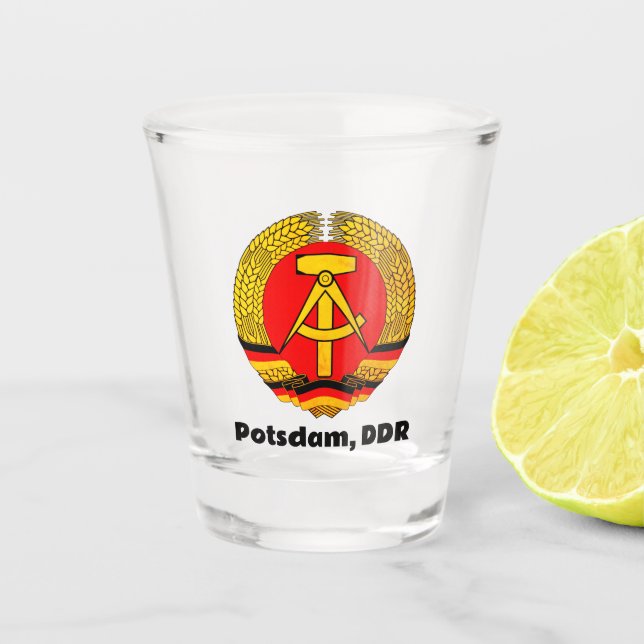 Potsdam, Deutsche Demokratische Republik DDR GDR Shot Glass (Front)