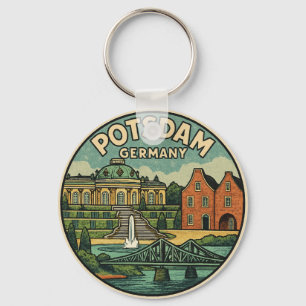 Potsdam Germany Palace Art Key Ring
