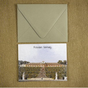 Potsdam Germany Sanssouci Castle Postcard