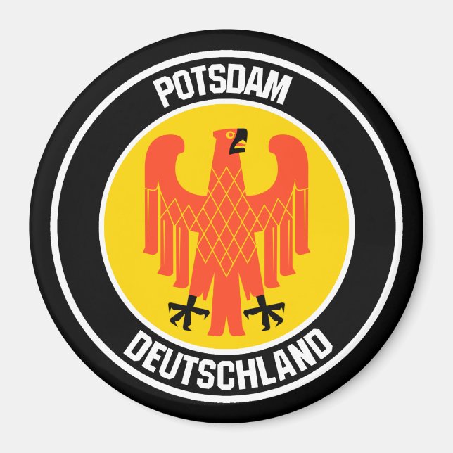 Potsdam Round Emblem Magnet (Front)