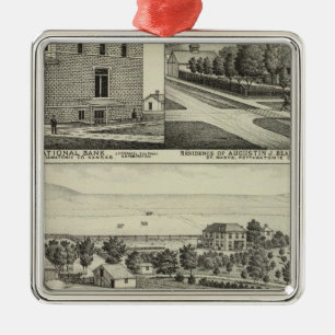 Pottawatomie, Kansas Metal Ornament