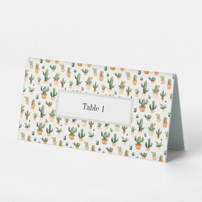 Potted Cactus on White (Front)