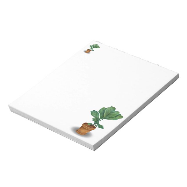 Potted Fiddle-Leaf-Fig Plant Notepad (Rotated)