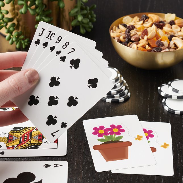 Potted Flower and Butterfly Playing Cards (Creator Uploaded)
